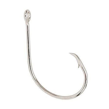 Eagle Claw Lazer Sharp Circle Sea Hook, Size 50, Needle Point, Light Wire, Offset, Ringed Eye, Sea Guard, 6 Pe L197GH-5/0